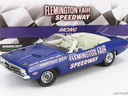Dodge Challenger Cabriolet Open Official Pace Car Flemington Fair Speedway 1971 1:18 Greenlight fialová