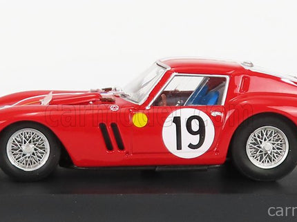 Ferrari 250 GTO 3.0L V12 Coupe Team Pierre Noblet N°19 2. Miesto 24h Le Mans 1962 Jean Guichet - Pierre Noblet 1:43 Brumm červená biela modrá