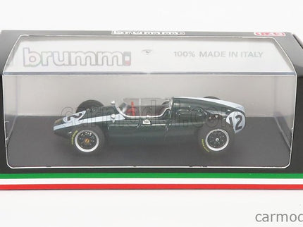 Cooper F1 T51 Climax N°12 Víťaz British GP Jack Brabham 1959 Majster Sveta 1:43 Brumm zelená biela