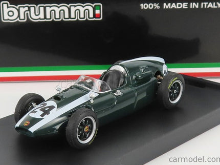 Cooper F1 T51 Climax N°24 Víťaz Monaco GP Jack Brabham 1959 Majster Sveta 1:43 Brumm zelená biela