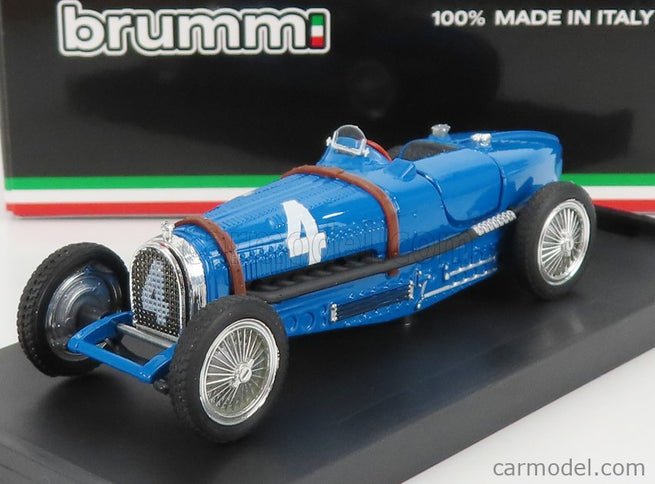 Bugatti F1 Tipo 59 N°4 Víťaz Belgium GP 1934 R.Dreyfus 1:43 Brumm modrá