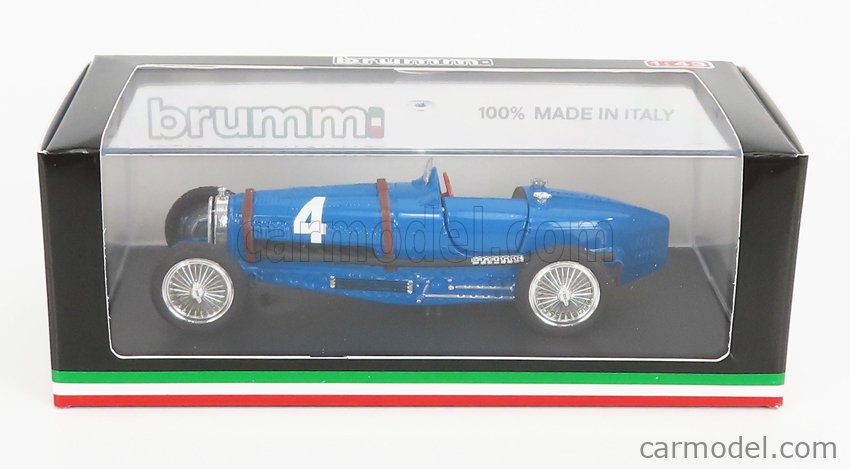 Bugatti F1 Tipo 59 N°4 Víťaz Belgium GP 1934 R.Dreyfus 1:43 Brumm modrá