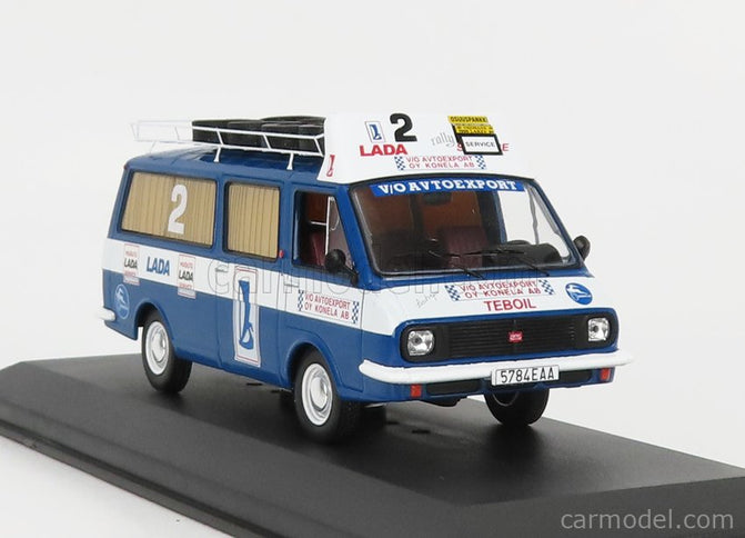 RAF 2203 Minibus Team Rally Lada Service Assistance 1984 1:43 IXO Models modrá biela