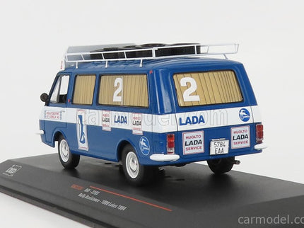 RAF 2203 Minibus Team Rally Lada Service Assistance 1984 1:43 IXO Models modrá biela