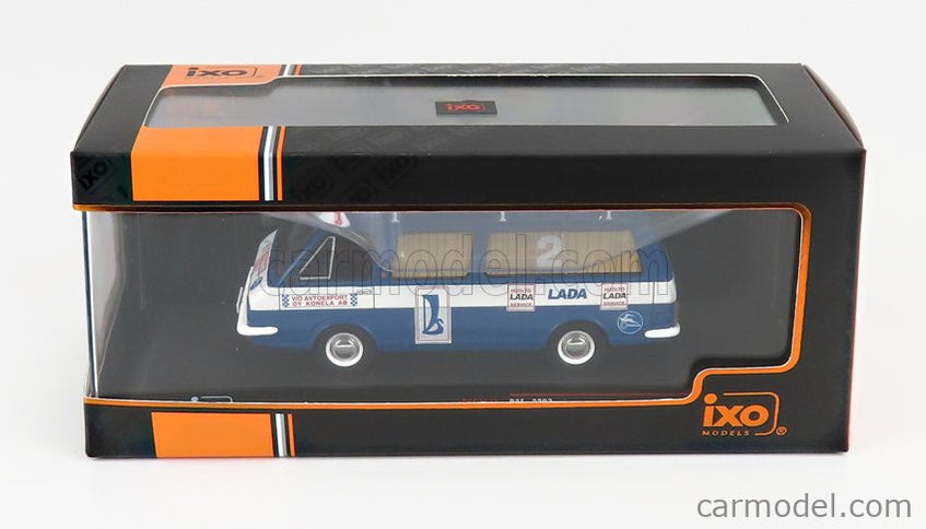 RAF 2203 Minibus Team Rally Lada Service Assistance 1984 1:43 IXO Models modrá biela