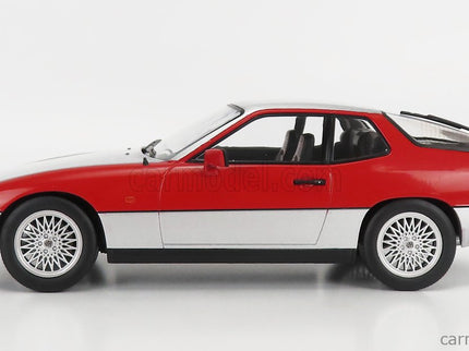 Porsche 924 Turbo Coupe 1986 1:18 KK Scale strieborná červená