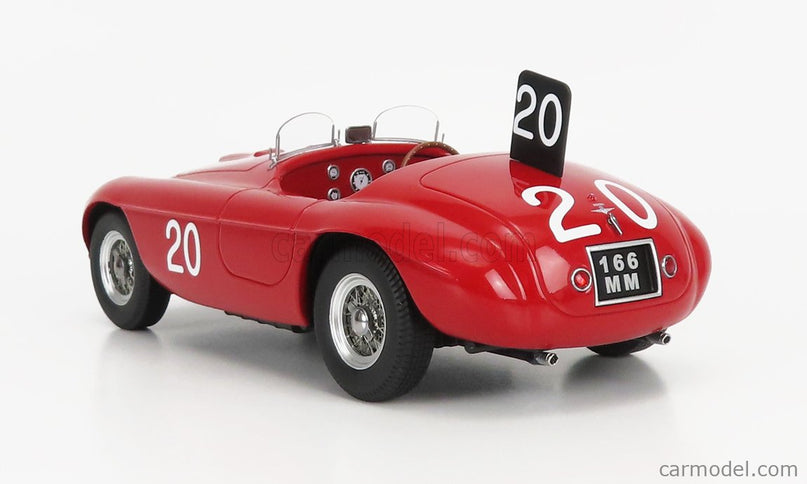 Ferrari 166MM 2.0L V12 N°20 Víťaz Spa Francorchamps 1949 L.Chinetti - J.Lucas 1:18 KK Scale červená