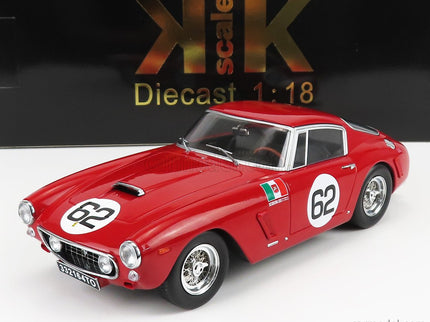 Ferrari 250GT Swb 3.0L V12 Coupe N°62 Víťaz Monza 1960 Carlo Maria Abate 1:18 KK Scale červená