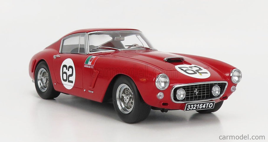 Ferrari 250GT Swb 3.0L V12 Coupe N°62 Víťaz Monza 1960 Carlo Maria Abate 1:18 KK Scale červená