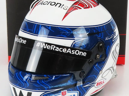 Bell Helmet F1 Helma Williams FW44 Team Williams Racing N°6 Sezóna 2022 Nicholas Latifi 1:2 Mini Helmet biela modrá červená