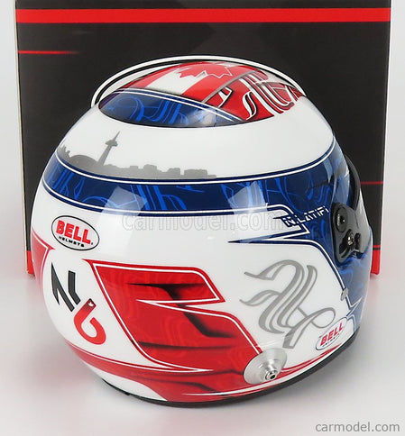 Bell Helmet F1 Helma Williams FW44 Team Williams Racing N°6 Sezóna 2022 Nicholas Latifi 1:2 Mini Helmet biela modrá červená
