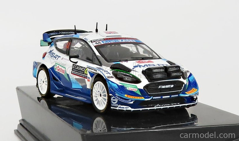 Ford Fiesta WRC N°44 Rally Montecarlo 2021 G.Greensmith - E.Edmondson 1:43 IXO Models modrá biela