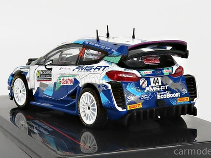 Ford Fiesta WRC N°44 Rally Montecarlo 2021 G.Greensmith - E.Edmondson 1:43 IXO Models modrá biela