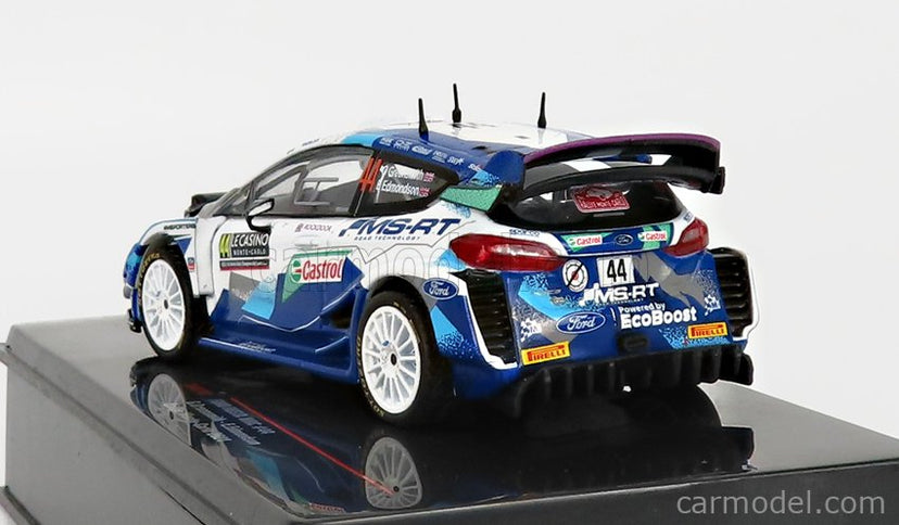 Ford Fiesta WRC N°44 Rally Montecarlo 2021 G.Greensmith - E.Edmondson 1:43 IXO Models modrá biela