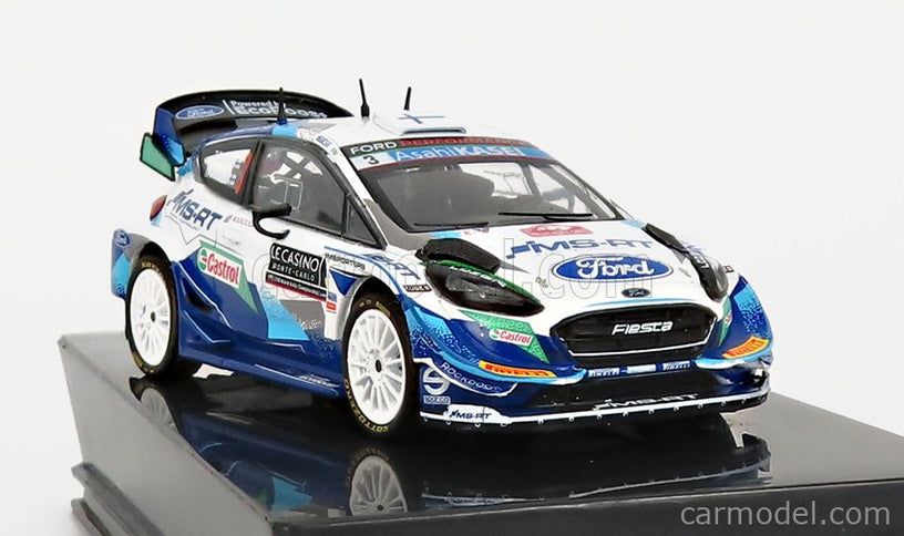 Ford Fiesta WRC N°3 Rally Montecarlo 2021 T.Suninen - M.Markkula 1:43 IXO Models modrá biela