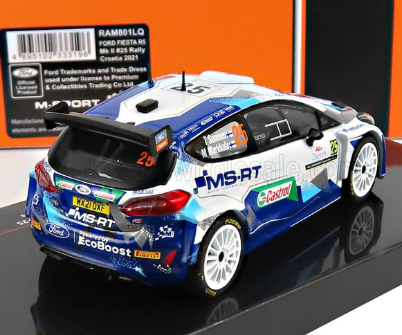 FORD ENGLAND | FIESTA R5 MKII N 25 RALLY CROATIA 2021 T.SUNINEN - M.MARKKULA | WHITE BLUE