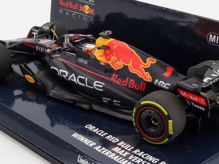 RED BULL | F1  RB18 TEAM ORACLE RED BULL RACING N 1 WORLD CHAMPION WINNER AZERBAIJAN GP 2022 MAX VERSTAPPEN | MATT BLUE YELLOW RED