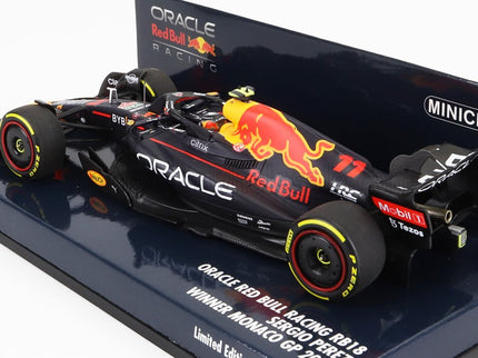 RED BULL | F1  RB18 TEAM ORACLE RED BULL RACING N 11 WINNER MONACO GP 2022 SERGIO PEREZ | MATT BLUE YELLOW RED