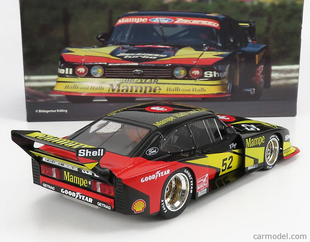 Ford Capri Turbo Zakspeed Gr.5 Mampe N°52 DRM 1978 Hans Heyer 1:18 Werk83 čierna žltá červená