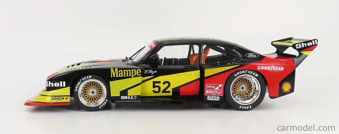 Ford Capri Turbo Zakspeed Gr.5 Mampe N°52 DRM 1978 Hans Heyer 1:18 Werk83 čierna žltá červená