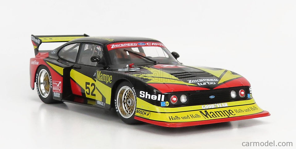 Ford Capri Turbo Zakspeed Gr.5 Mampe N°52 DRM 1978 Hans Heyer 1:18 Werk83 čierna žltá červená