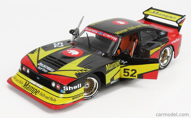 Ford Capri Turbo Zakspeed Gr.5 Mampe N°52 DRM 1978 Hans Heyer 1:18 Werk83 čierna žltá červená