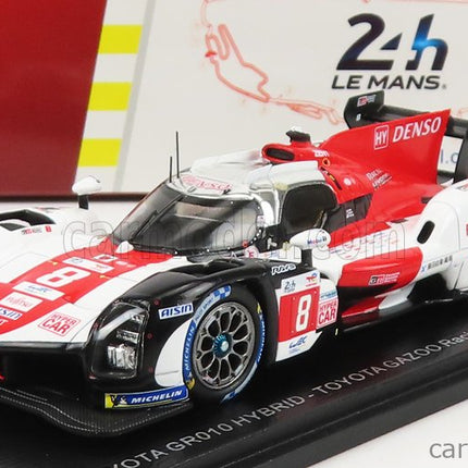 Toyota GR010 3.5L Turbo Hybrid V6 Team Toyota Gazoo Racing N°8 Víťaz 24h Le Mans 2022 S.Buemi - B.Hartley - R.Hirakawa 1:43 Spark Model biela červená sivá