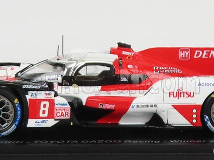 Toyota GR010 3.5L Turbo Hybrid V6 Team Toyota Gazoo Racing N°8 Víťaz 24h Le Mans 2022 S.Buemi - B.Hartley - R.Hirakawa 1:43 Spark Model biela červená sivá