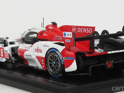 Toyota GR010 3.5L Turbo Hybrid V6 Team Toyota Gazoo Racing N°8 Víťaz 24h Le Mans 2022 S.Buemi - B.Hartley - R.Hirakawa 1:43 Spark Model biela červená sivá