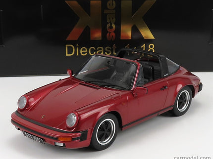 Porsche 911 SC Targa 1983 - With Extra Hard-Top 1:18 KK Scale červená metalická