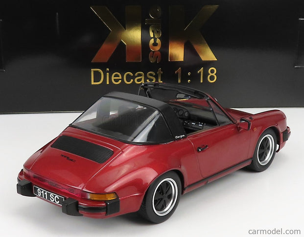 Porsche 911 SC Targa 1983 - With Extra Hard-Top 1:18 KK Scale červená metalická