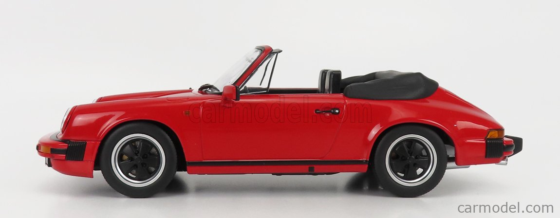 Porsche 911 SC Cabriolet 1983 - With Extra Soft-Top 1:18 KK Scale červená