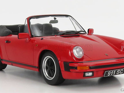 Porsche 911 SC Cabriolet 1983 - With Extra Soft-Top 1:18 KK Scale červená
