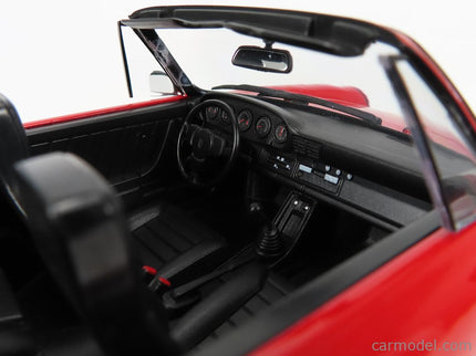 Porsche 911 SC Cabriolet 1983 - With Extra Soft-Top 1:18 KK Scale červená