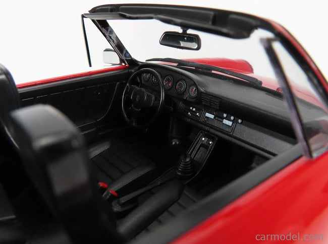 Porsche 911 SC Cabriolet 1983 - With Extra Soft-Top 1:18 KK Scale červená