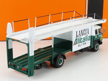 FIAT | 673 TRUCK CAR TRANSPORTER TEAM LANCIA ALITALIA RALLY 1976 | GREEN WHITE