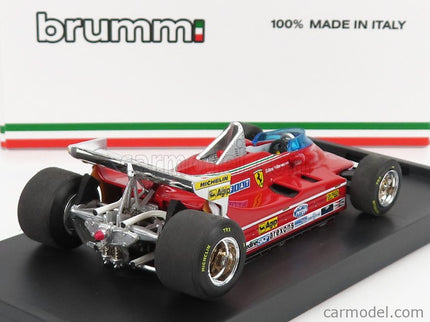 Ferrari F1 312T5 N°2 Monaco GP 1980 Gilles Villeneuve 1:43 Brumm červená