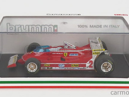 Ferrari F1 312T5 N°2 Monaco GP 1980 Gilles Villeneuve 1:43 Brumm červená