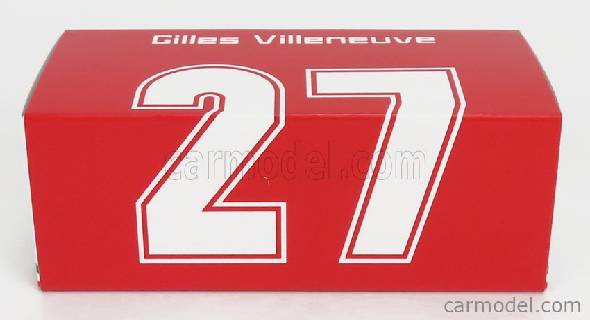 Ferrari F1 312T5 N°2 Monaco GP 1980 Gilles Villeneuve 1:43 Brumm červená