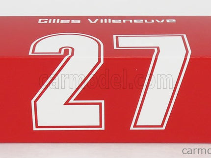 Ferrari F1 312T5 N°2 Brazilian GP 1980 Gilles Villeneuve - With Driver Figúrka 1:43 Brumm červená