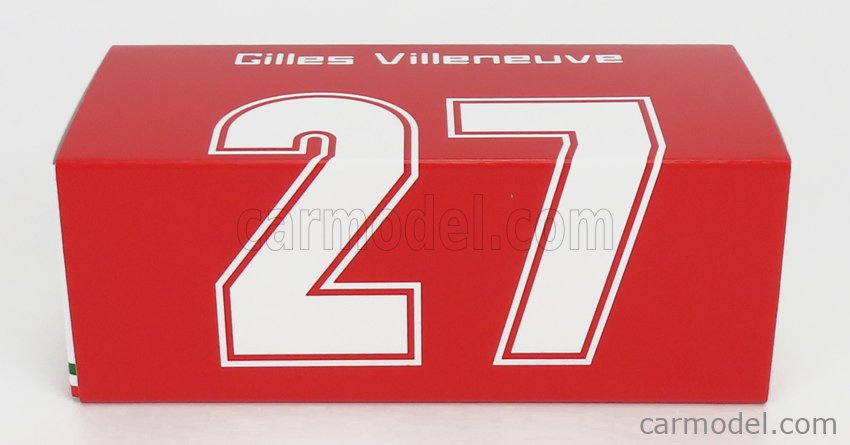 Ferrari F1 312T5 N°2 Brazilian GP 1980 Gilles Villeneuve - With Driver Figúrka 1:43 Brumm červená