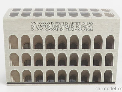 ALFA ROMEO 1750GS Spider With Mussolini Figúrka - Palazzo Della Civilta' Italiana Roma 1940 1:43 Brumm bordó
