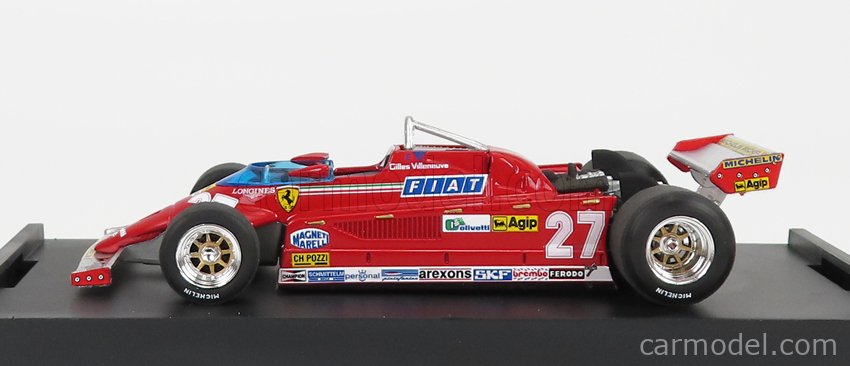 Ferrari F1 126CK Turbo N°27 Víťaz Monaco GP 1981 Gilles Villeneuve 1:43 Brumm červená