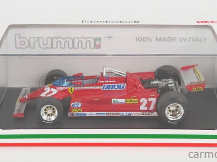 Ferrari F1 126CK Turbo N°27 Víťaz Monaco GP 1981 Gilles Villeneuve 1:43 Brumm červená