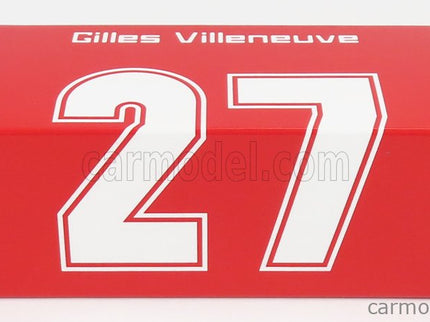 Ferrari F1 126CK Turbo N°27 Víťaz Monaco GP 1981 Gilles Villeneuve 1:43 Brumm červená
