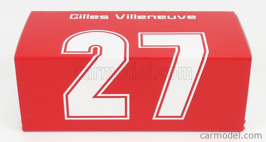 Ferrari F1 126CK Turbo N°27 Víťaz Monaco GP 1981 Gilles Villeneuve 1:43 Brumm červená