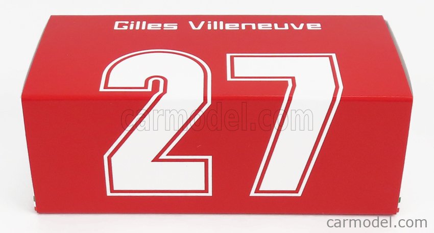 Ferrari F1 126CK Turbo N°27 Víťaz Montecarlo GP 1981 Gilles Villeneuve - With Driver Figúrka 1:43 Brumm červená