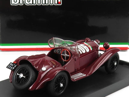 ALFA ROMEO 2300 Spider N°106 Víťaz Mille Miglia 1932 B.Borzacchini - A.Bignami 1:43 Brumm bordó