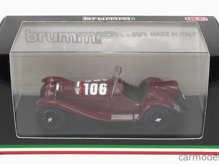 ALFA ROMEO 2300 Spider N°106 Víťaz Mille Miglia 1932 B.Borzacchini - A.Bignami 1:43 Brumm bordó