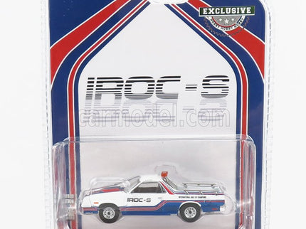 Chevrolet EL Camino SS Official Pace Car Iroc-S International Race OF Champions 1985 1:64 Greenlight biela modrá